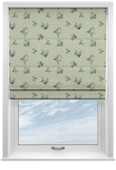 Upton, Apple Spray Bud Green - Roman Blind
